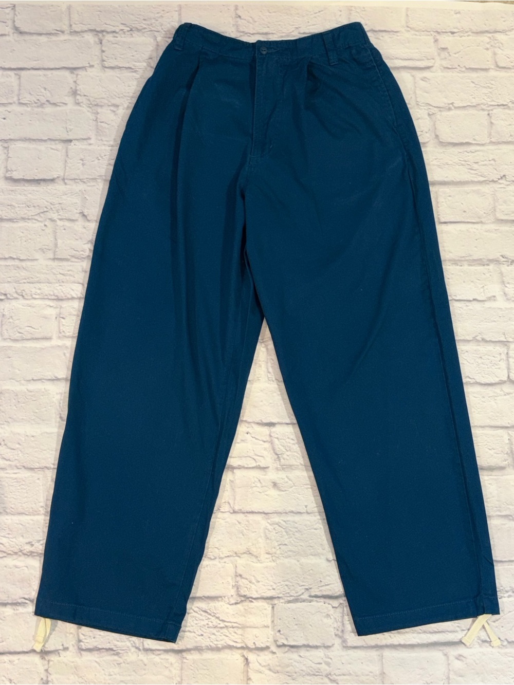 Urban Outfitters Wide Leg Pants in Deep Teal Blue. Small